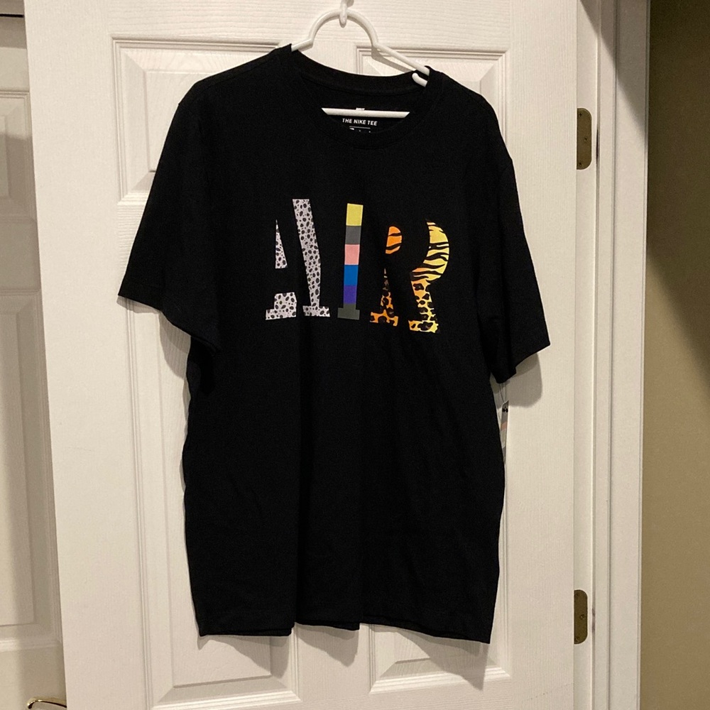 Nike Black Tee with White Logo